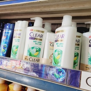 Dầu gội clear bạc hà, thảo dược 618ml