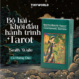 Bộ Bài Tarot Bói Smith Waite Tarot Cao Cấp Size Thường, combo bộ bài smith kèm phụ kiện khăn,túi,thảm,đá, tarot cơ bản