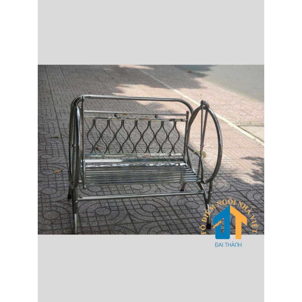 Xích đu mini inox kiếu đan lưới