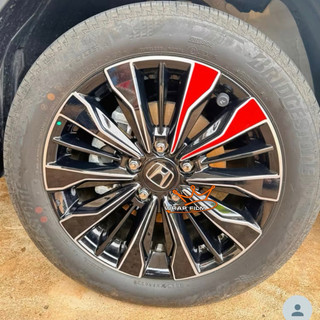 Decal dán mâm Honda BRV (Giá bao gồm 5 bánh) - Decal bảo vệ mâm xe không thấm nước, không để lại keo khi bóc