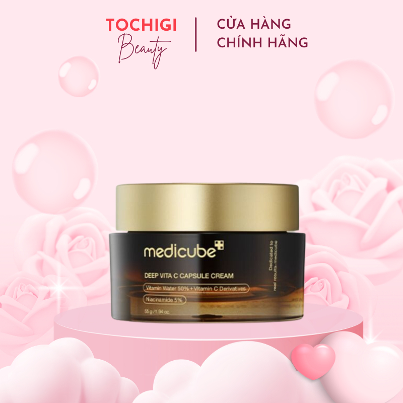 Kem dưỡng ẩm sáng da mờ thâm Medicube DEEP VITA C CAPSULE CREAM 55g