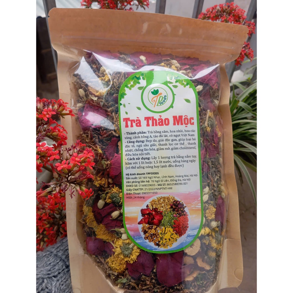 Trà thảo mộc TP food cánh hồng A, trà hoa thảo mộc