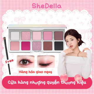 Bảng Phấn Mắt Shedella Dream Color 10 Ô Màu Xinh Xắn Màu Đẹp Nhũ Lì Bền Màu Dễ Makeup
