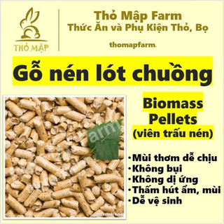 Gỗ nén gỗ thông vàng gỗ viên trấu nén biomass lót chuồng thỏ bọ ú hamsters hút ẩm và mùi hôi 