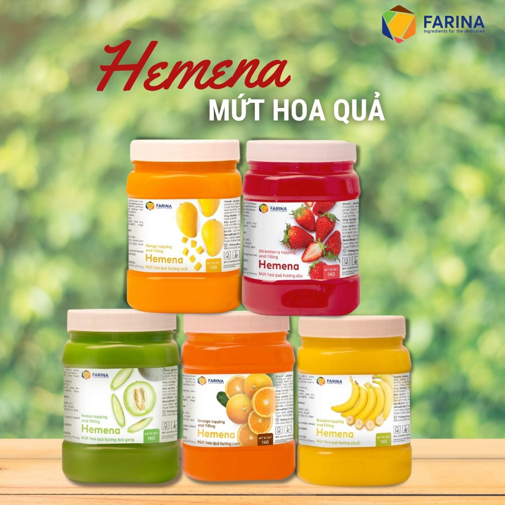 Mứt dâu Hemena 1 kg/hộp