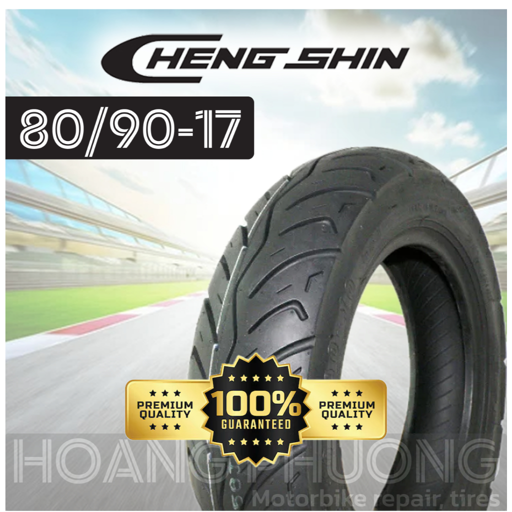 Vỏ Lốp Xe Máy Chengshin 80/90-17 (Lốp trước Ex, winner, raider)