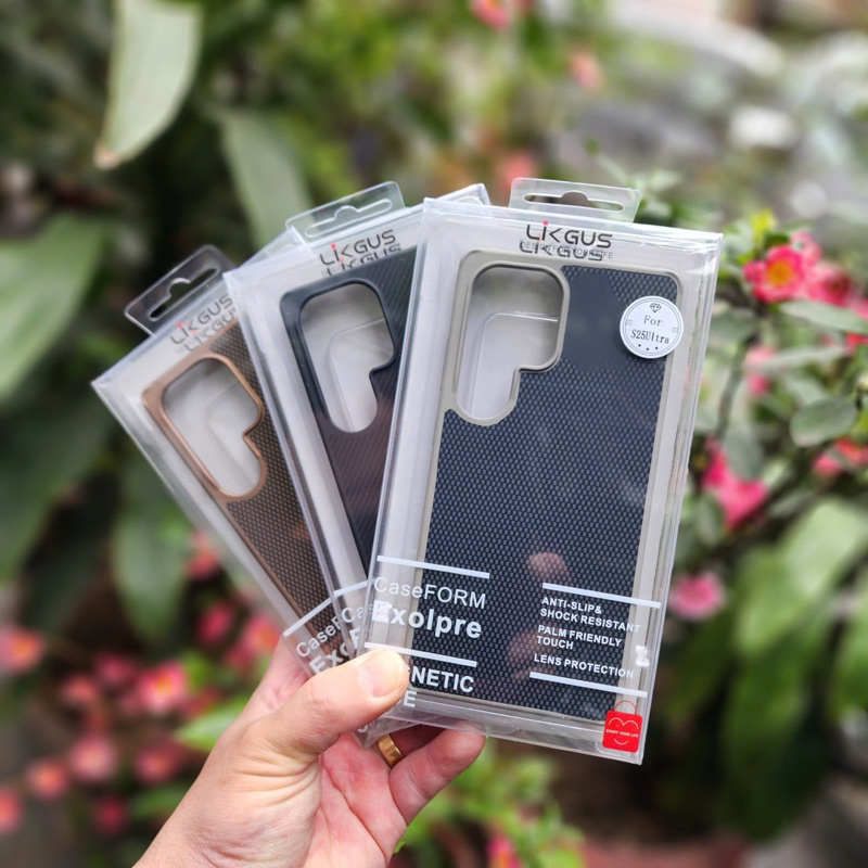 Ốp Likgus Lưng phủ mịn carbon Tổ ong Samsung S25+/ S25 Ultra