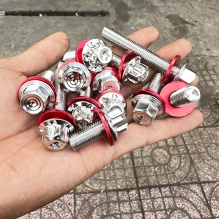  Ốc Salaya 10Li Trụ Thái Bông Inox304 Đủ Size Từ 10Li1-10Li7  Giá 1 Con   Có Sẵn Lông Đền  