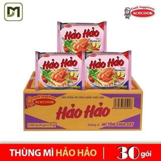 Thùng Mì Hảo Hảo Tôm Chua Cay 75g x 30 Gói Acecook