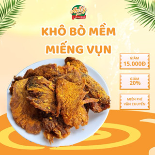 Khô Bò Miếng Vụn Mềm hũ 500Gram - 100% Thịt Bò Nguyên Chất