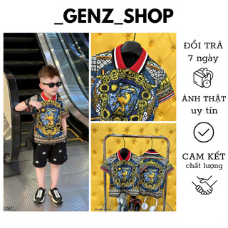 Áo Polo Cộc Tay Cho bé Trai Mùa Hè, Phong Cách Công Tử Cho Bé Chuẩn Boy Phố