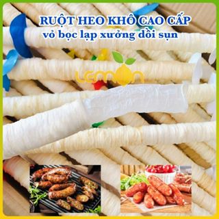 Ruột heo khô tiêu chuẩn châu Âu làm xúc xích, lạp xưởng, dồi sụn - Ruột heo khô loại 1 nhiều size