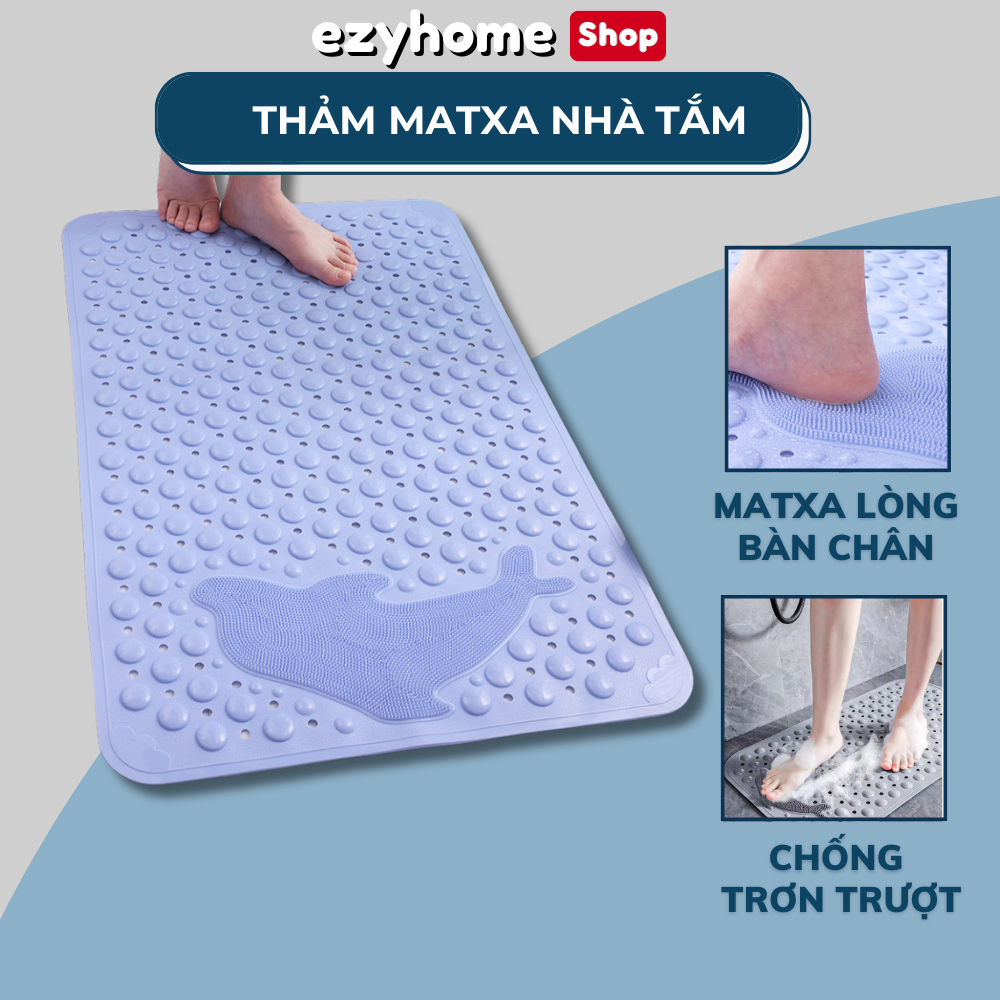 Thảm Matxa Hình Cá 35* 70cm, Lót Sàn Nhà Tắm Chống Trơn Trượt ET002  EZYHOME