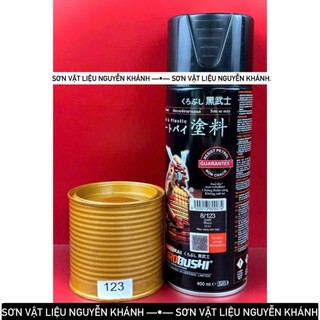 8/123-xịt samurai màu vàng ánh kim