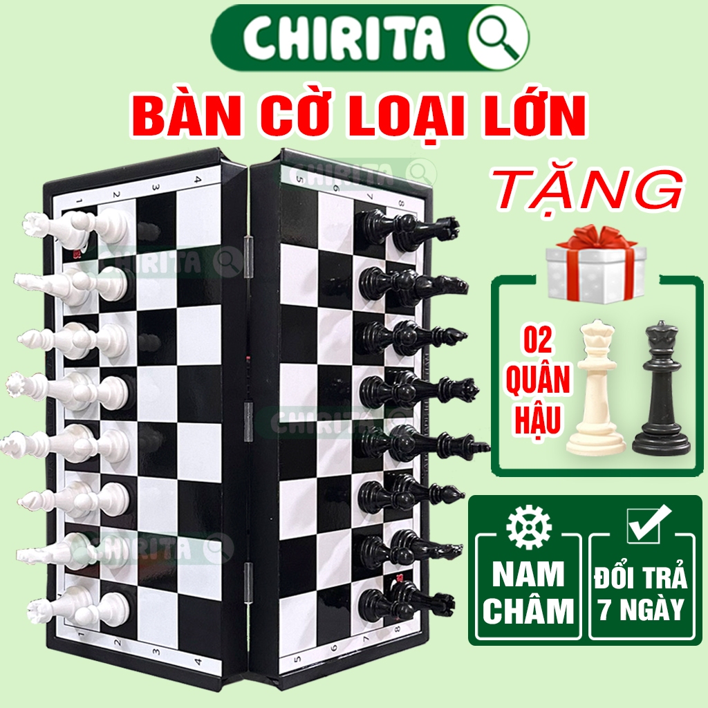 Bộ Cờ Vua Nam Châm LOẠI LƠN /Vừa/ Mini Kèm Quân Cờ - Đồ Chơi Giáo Dục Cờ Vua Quốc Tế Trò Chơi Giải Trí Chirita