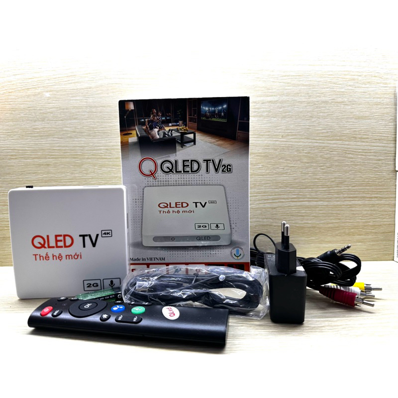 Tivi Box QLed 2GB biến tv thường thành tv thông minh có điều khiển giọng nói