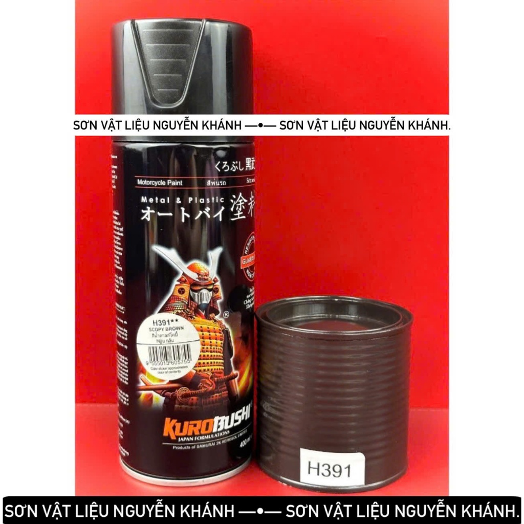 H391- sơn xịt samurai màu nâu hạt dẻ