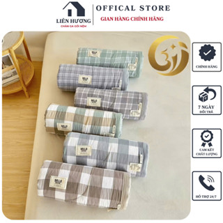 Chăn kẻ đũi hè trần bông muji nhập khẩu loại 1 chất liệu đũi , mềm mịn và cực kì thoáng mát thân thiện với cả làn da bé