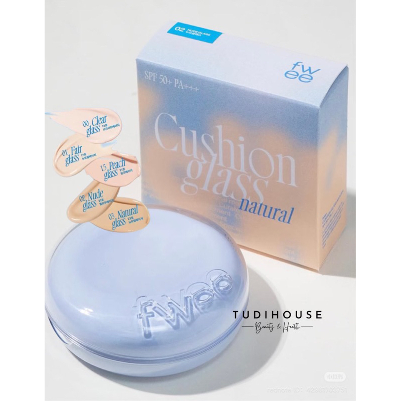 Phấn nước trang điểm Cushion Fwee Glass Natural 13g