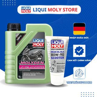  Combo Liqui Moly Molygen Scooter Nhớt tổng hợp cao cấp cho xe tay ga- Sản xuất tại Đức 