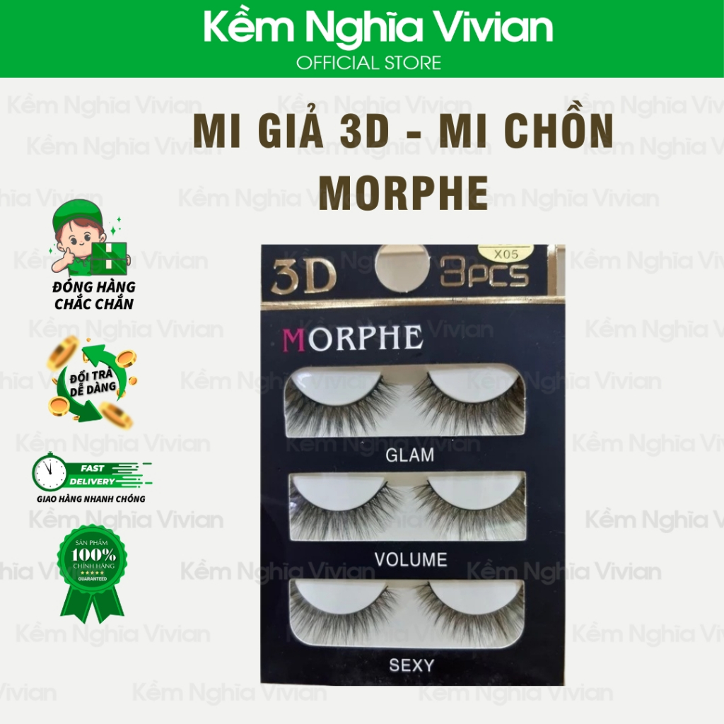 Mi giả 3D - Mi chồn Morphe (MP7266 - MP7285)