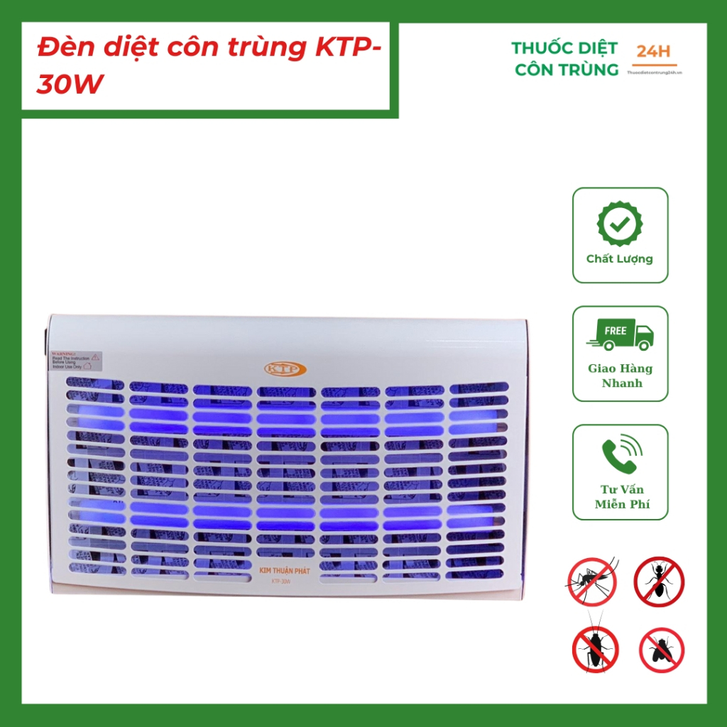 Đèn diệt côn trùng KTP-30W - Thiết bị bắt muỗi, ruồi hiệu quả cho không gian 80m²