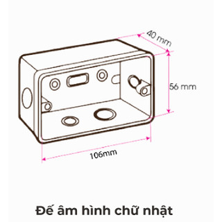 Đế âm, đế nổi chống cháy SINO VANLOCK