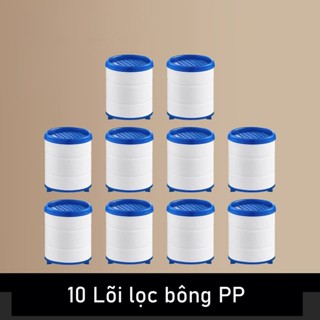Combo 10 Lõi Lọc Lọc Bông PP Thay Thế Đầu Vòi Rửa Bát, Làm Sạch Canxi, Clo, Cặn Bẩn, Tạp Chất