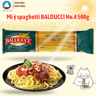 Mì ý spaghetti Balducci No.4 500g, Mỳ Ý dạng sợi tròn, không biến đổi gen Date: 04.11.26