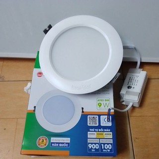 Đèn led âm trần đổi màu d at02l 110/9w rạng đông