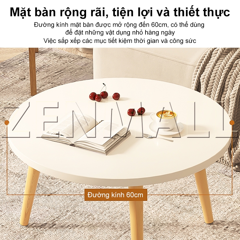 ZEN Bàn trà Kệ phòng khách nhỏ Mặt bàn cạnh ghế sofa Bàn cà phê bàn ngồi bệt  1/2 Tầng | BigBuy360 - bigbuy360.vn