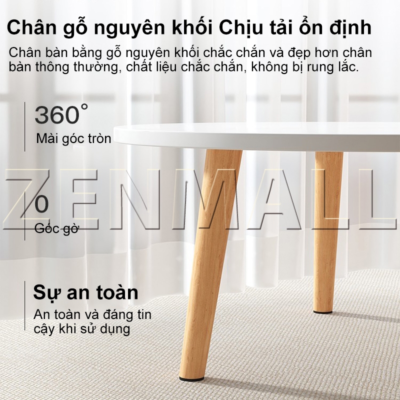 ZEN Bàn trà Kệ phòng khách nhỏ Mặt bàn cạnh ghế sofa Bàn cà phê bàn ngồi bệt  1/2 Tầng | BigBuy360 - bigbuy360.vn