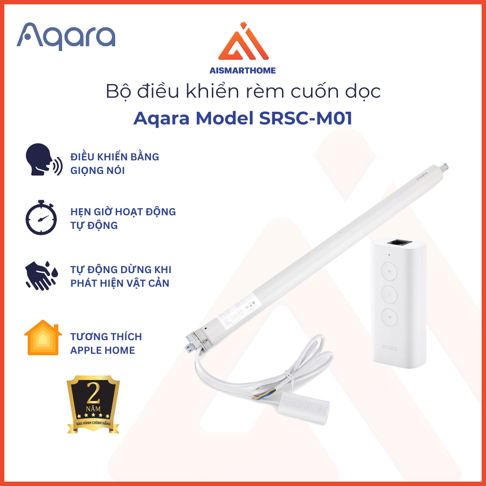Động cơ rèm cuốn thông minh Aqara Smart Roller Shade Controller - Tương thích HomeKit, Bản quốc tế -