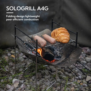 [Chính hãng] Bếp củi solo gấp gọn Campingmoon SOLO-A4 SOLO - A4G