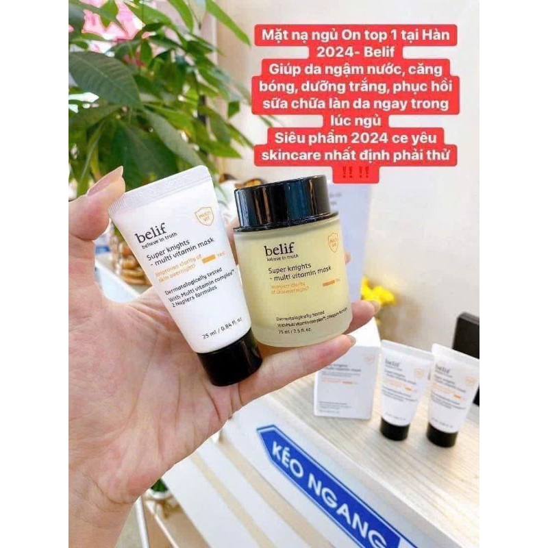 Mặt nạ ngủ Belif tuýp 25ml và full 75ml Hàn Quốc
