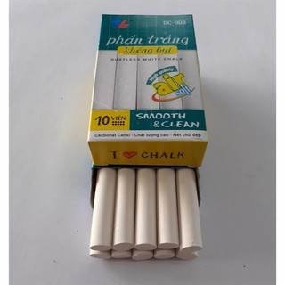 (COMBO 5) Hộp Phấn không bụi DC-008 Thiên Long, ít gãy, không bụi - Hãng Thiên Long