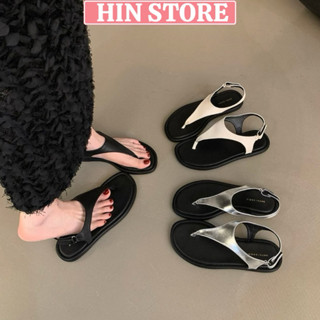 Sandal nữ xỏ ngón quai hậu đế bệt Hàn Quốc da mềm đi học, đi biển sang chảnh MS33