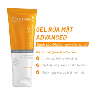 Sữa rửa mặt dạng Gel Decumar Advanced sạch mụn sáng da cho làn da khỏe mạnh
