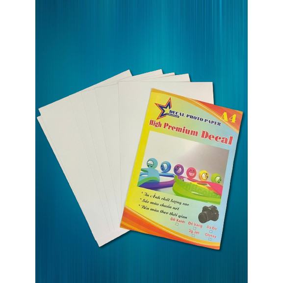 GIẤY DECAL PHOTOPAPER GLOSSY (ẢNH)