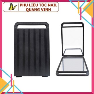 Gương soi gáy gập đôi dành cho tiệm tóc, gương gập salon tóc, barber shop (màu đen).