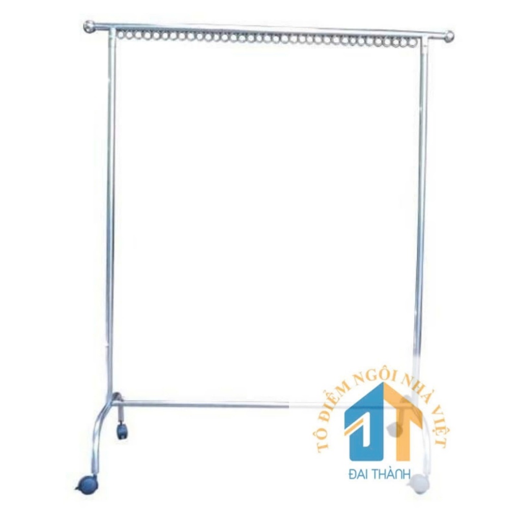Xào phơi đồ inox đơn có móc khoen