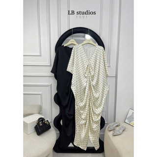 Váy maxi lụa cổ tim sang chảnh