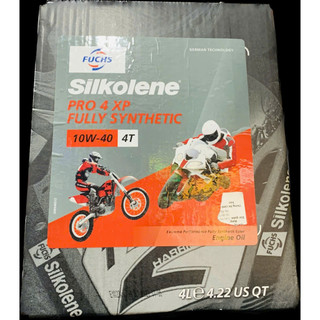  Nhớt Fuchs Silkolene Pro 4 10w40 XP 4T can 4l 