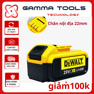 Pin 10 Cell Dewalt Chân 22mm Có Đèn Báo Pin Dòng Xả Cao Mạch