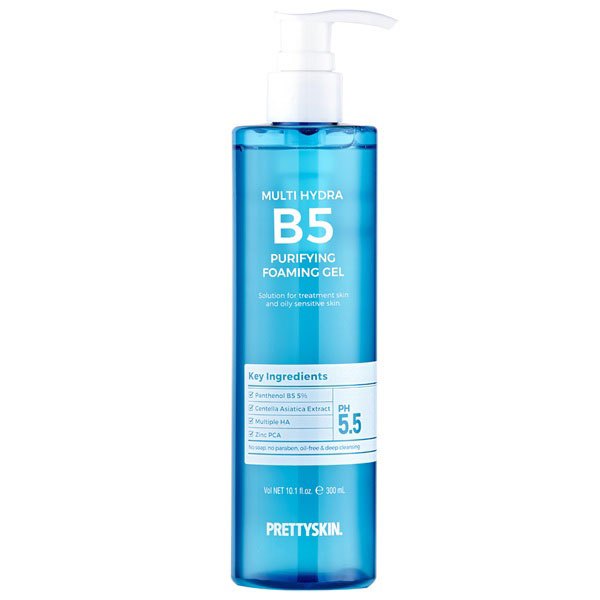 Gel rửa mặt B5 Pretty Skin Multi Hydra B5 Purifying Foaming Gel 300ml