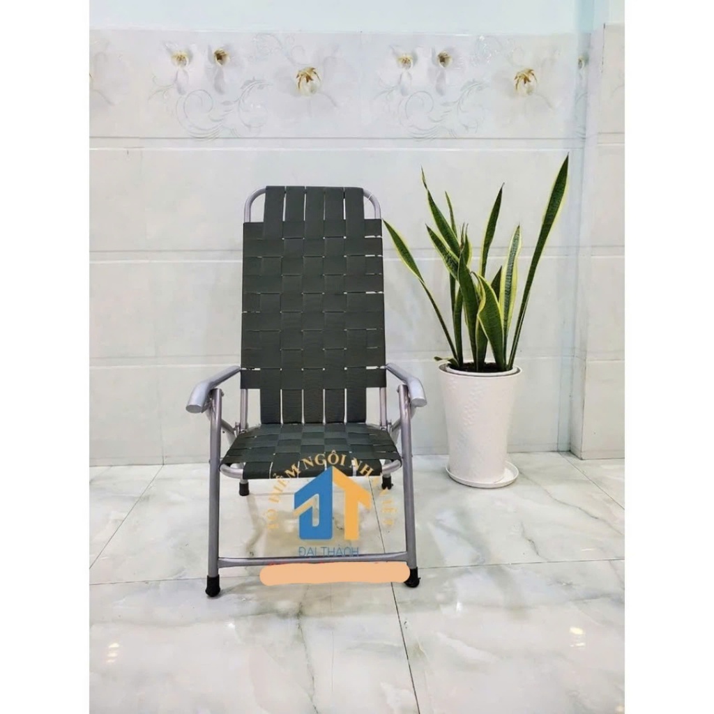 Ghế xếp sắt mini dây đan-GX19
