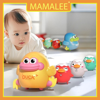 Đồ chơi đàn vịt vặn cót nối đuôi nhau, xoay 360 độ cho bé tập bò