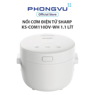 Nồi cơm điện tử SHARP 1.1L KS-COM110DV-WH - Bảo hành 12 tháng