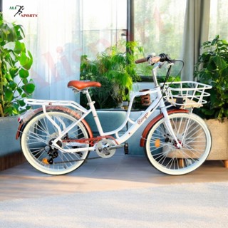 xe đạp mini nữ Gicoger có giá đẻ bình nước cao cấp, xe 26/24 inh có bộ đề 7 cấp trượt