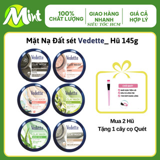 [HSD 2027] Mặt nạ đất sét Bùn Khoáng/ Bùn Non Hũ 145g VEDETTE_Đủ 6 loại. Shop Mint Mint.